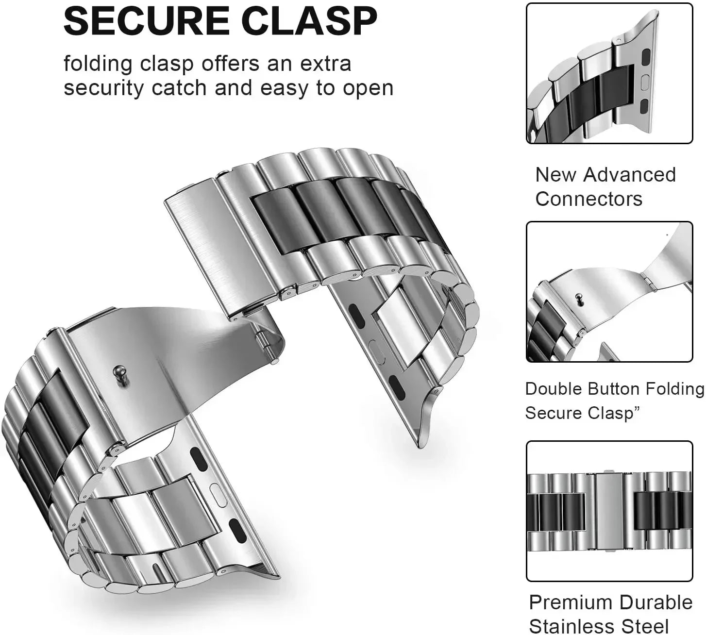 Buy Boyfriend Steel Metal Bracelet For Apple Watch – CASIFY