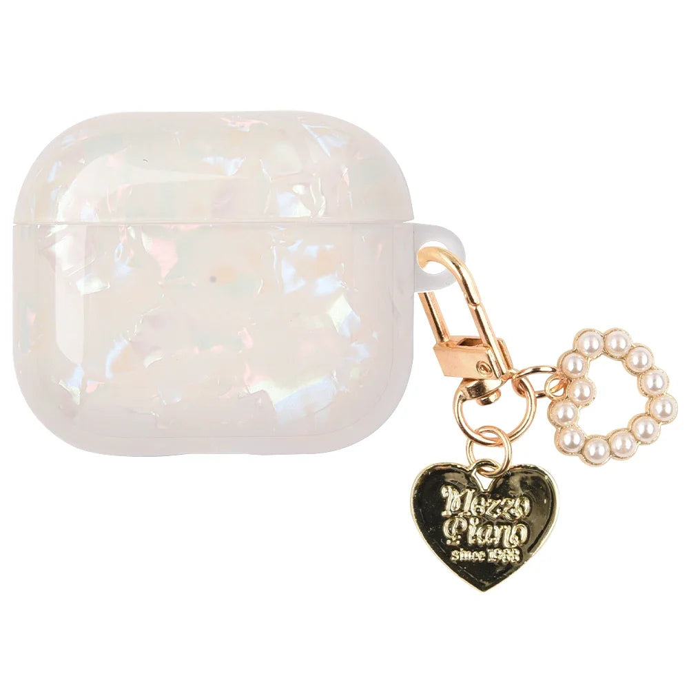 Girl Pearl Shell Keychain Case