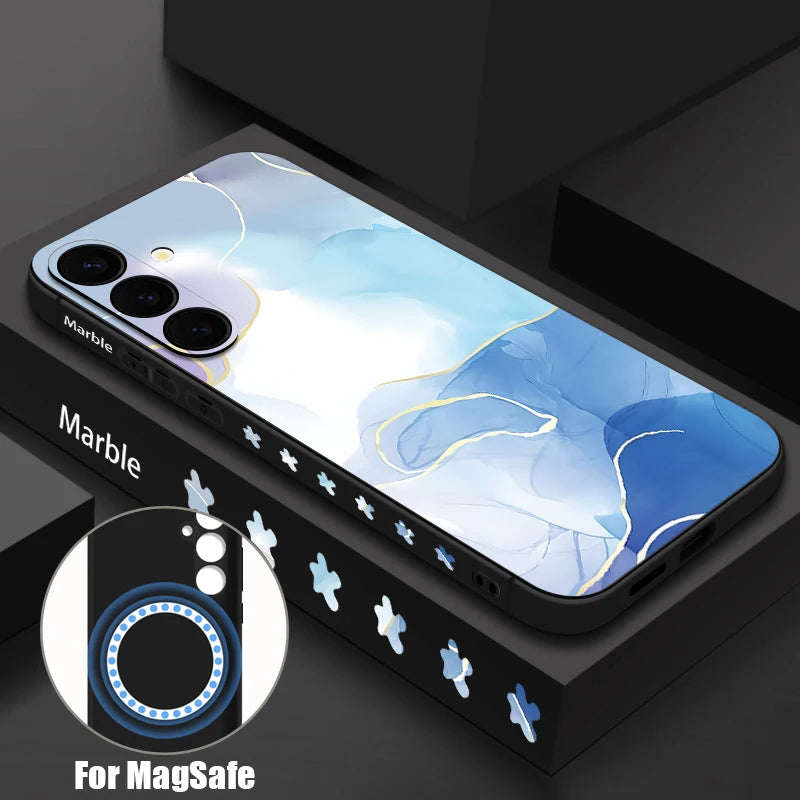 Buy Colored Marble Magnetic Case For Samsung