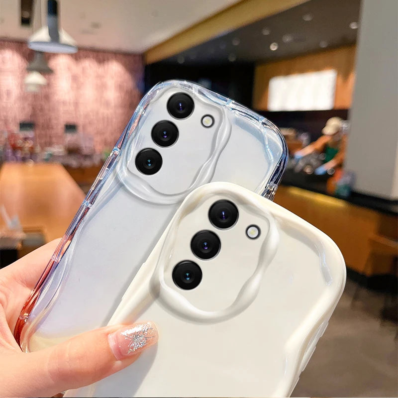 Buy Feeling Wavy Phone Case Clear For Samsung  – CASIFY