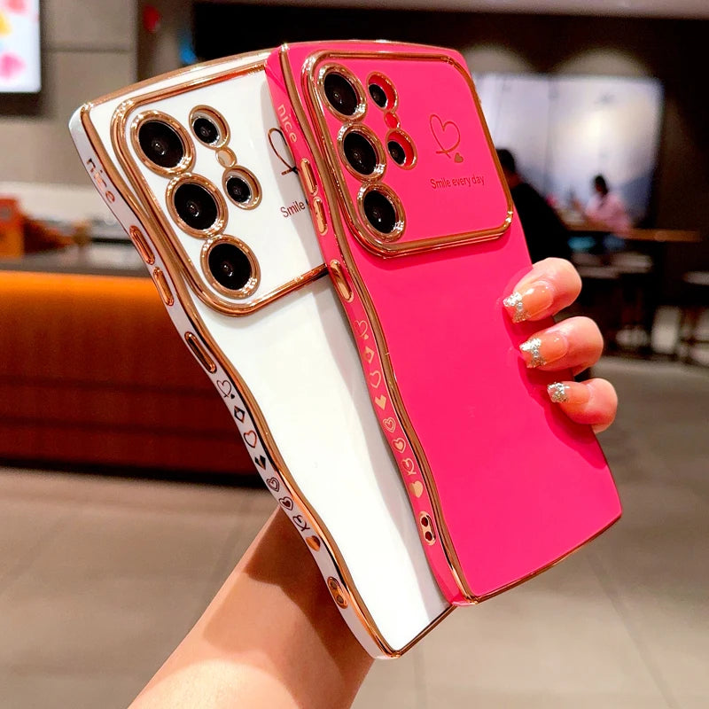 Buy Je t'aime Plating Soft TPU Case For Samsung  – CASIFY