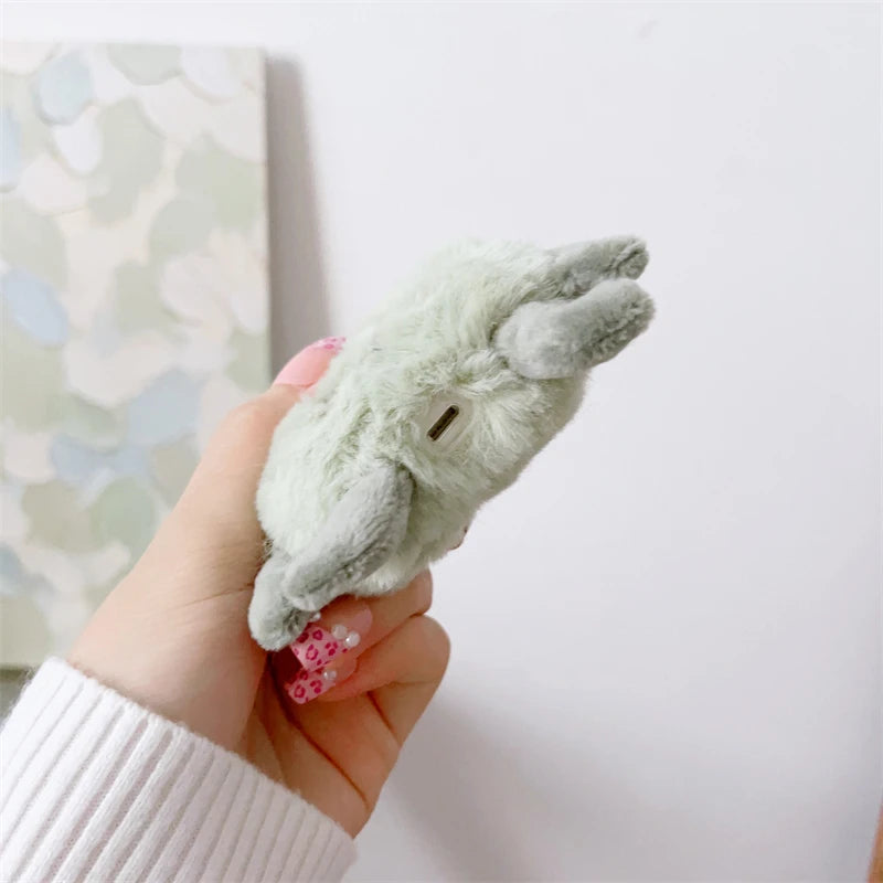 Gremlin Cute Fluffy Plush Earphone Case for Airpods