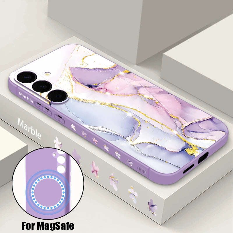 Buy Colored Marble Magnetic Case For Samsung
