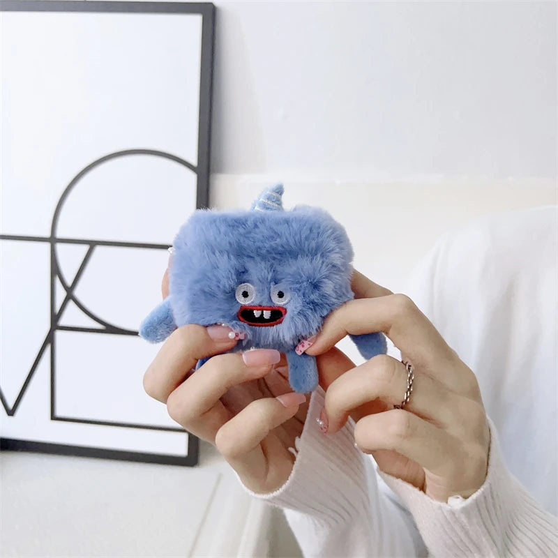Gremlin Cute Fluffy Plush Earphone Case for Airpods