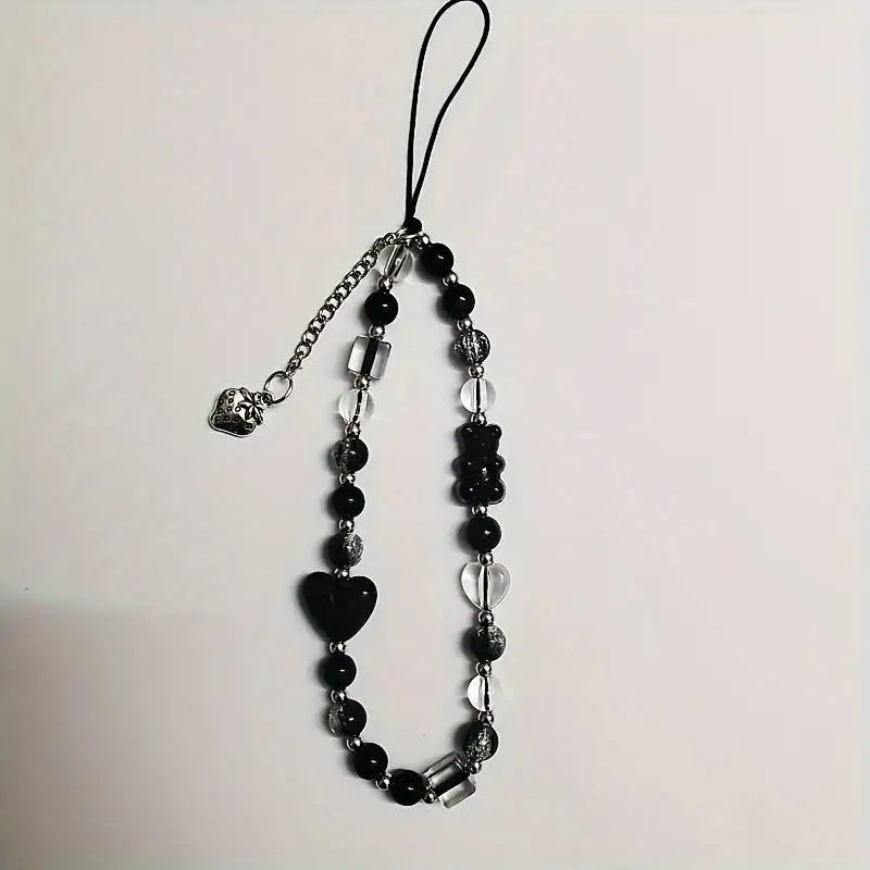 Buy Black Love Phone Chain Charm Online