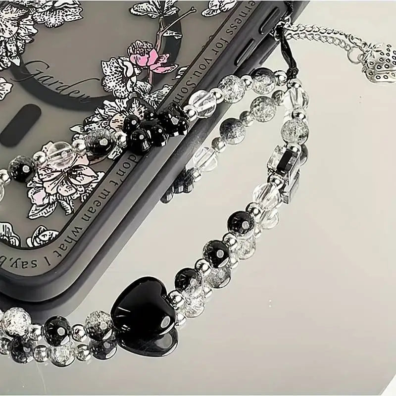 Buy Black Love Phone Chain Charm Online
