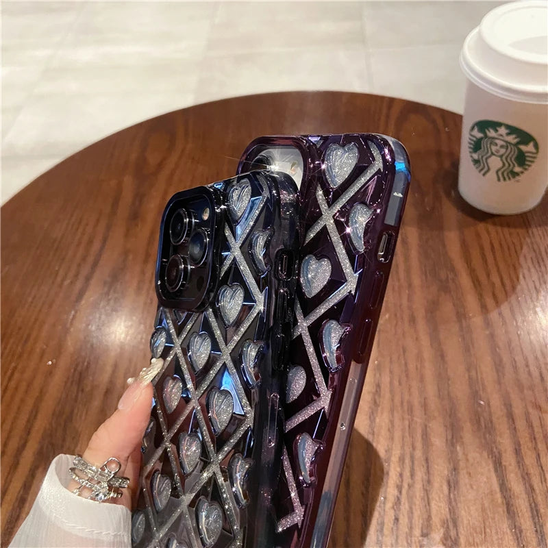 Buy Queen of Heart Flash Glitter Phone Case – CASIFY