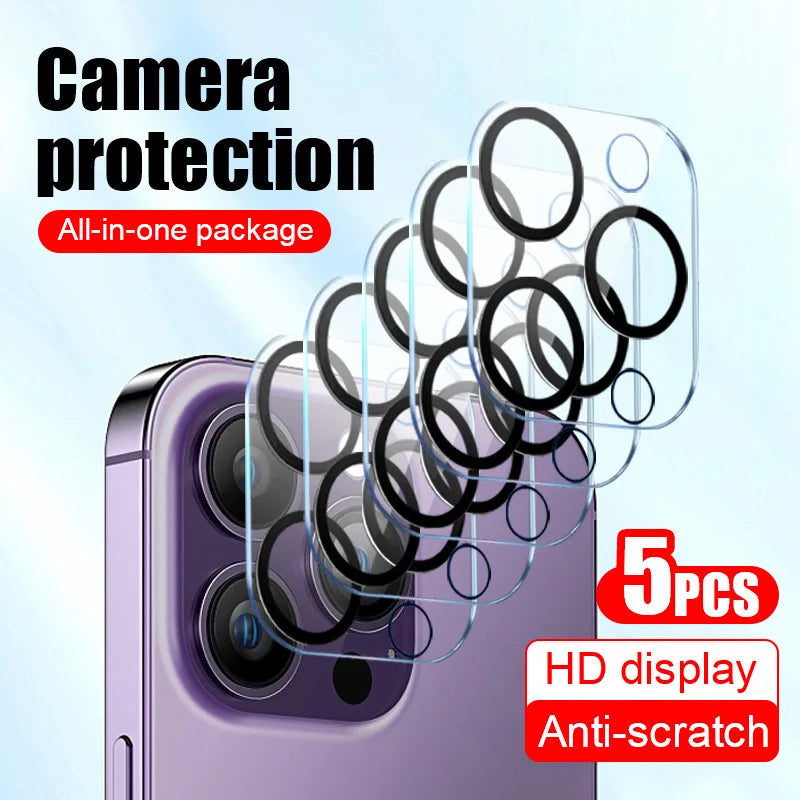 5Pcs Camera protector Lens screen film full cover for iPhone