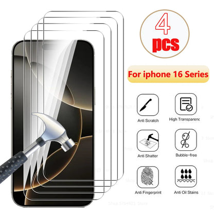 Buy 4Pcs For iPhone Glass Screen Protectors Online