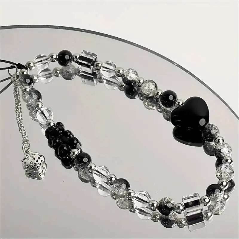Buy Black Love Phone Chain Charm Online – CASIFY