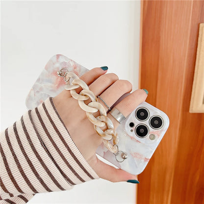 Buy Vintage Marble Plastic Bracelet Phone Case  – CASIFY