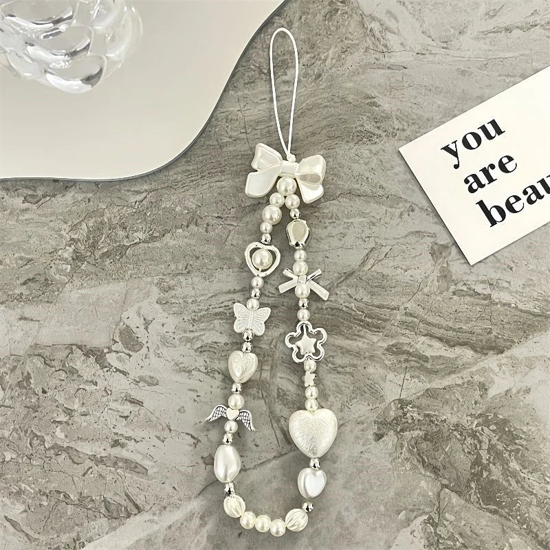 Buy Kimmy Flower Beaded Phone Chain Charm Online 