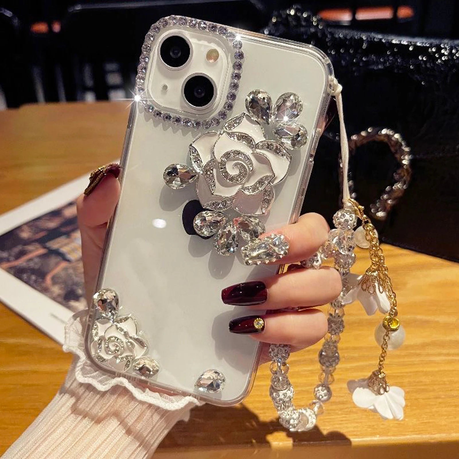 Buy Camellia Flower Strap Phone Case Online – CASIFY