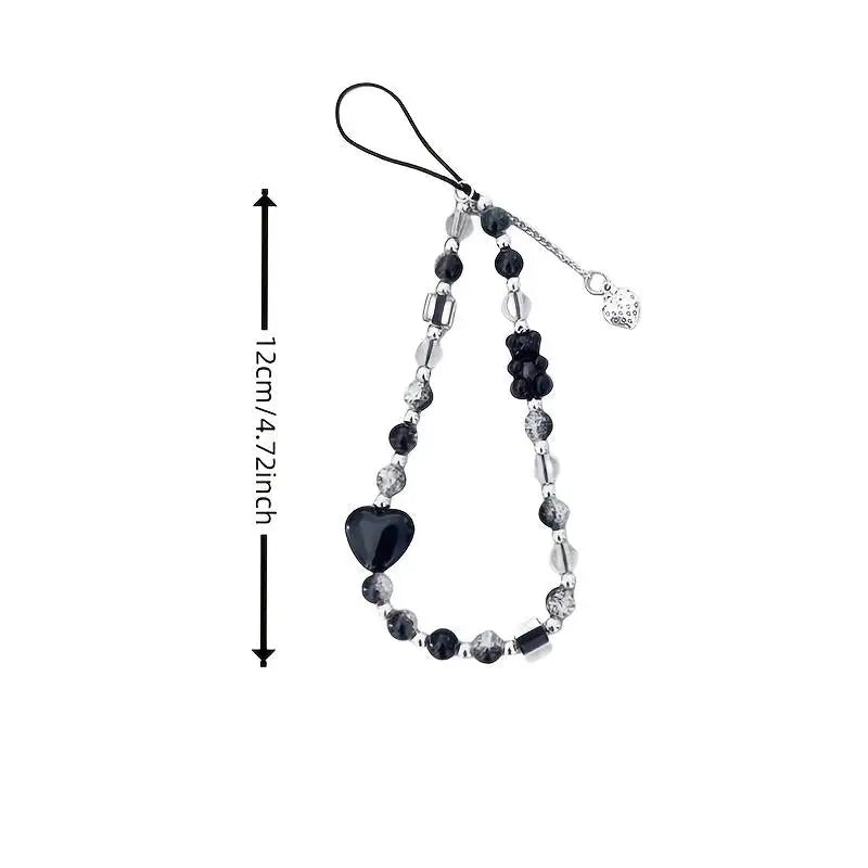 Buy Black Love Phone Chain Charm Online