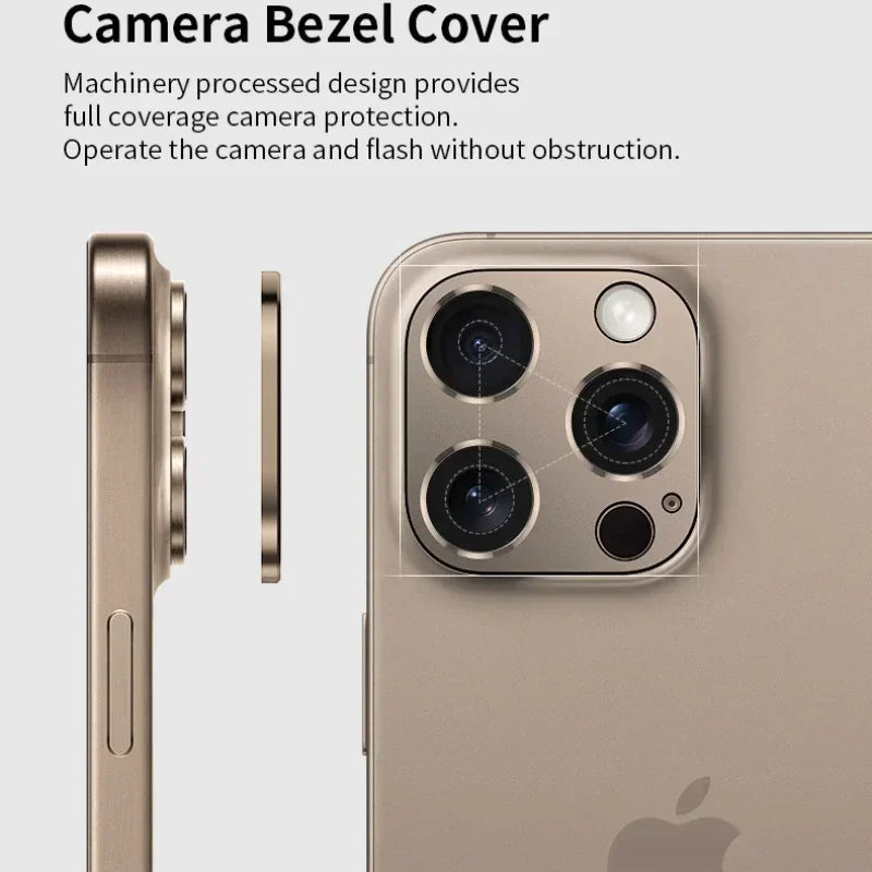 Aluminum Metal Rear Camera Lens Protector for iPhone