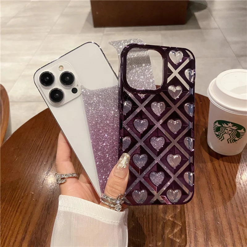 Buy Queen of Heart Flash Glitter Phone Case – CASIFY